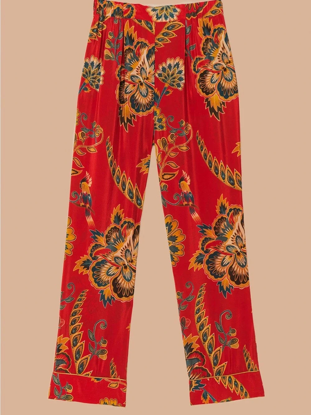 Farm Rio: Red Maxi Floral Pajama Pants